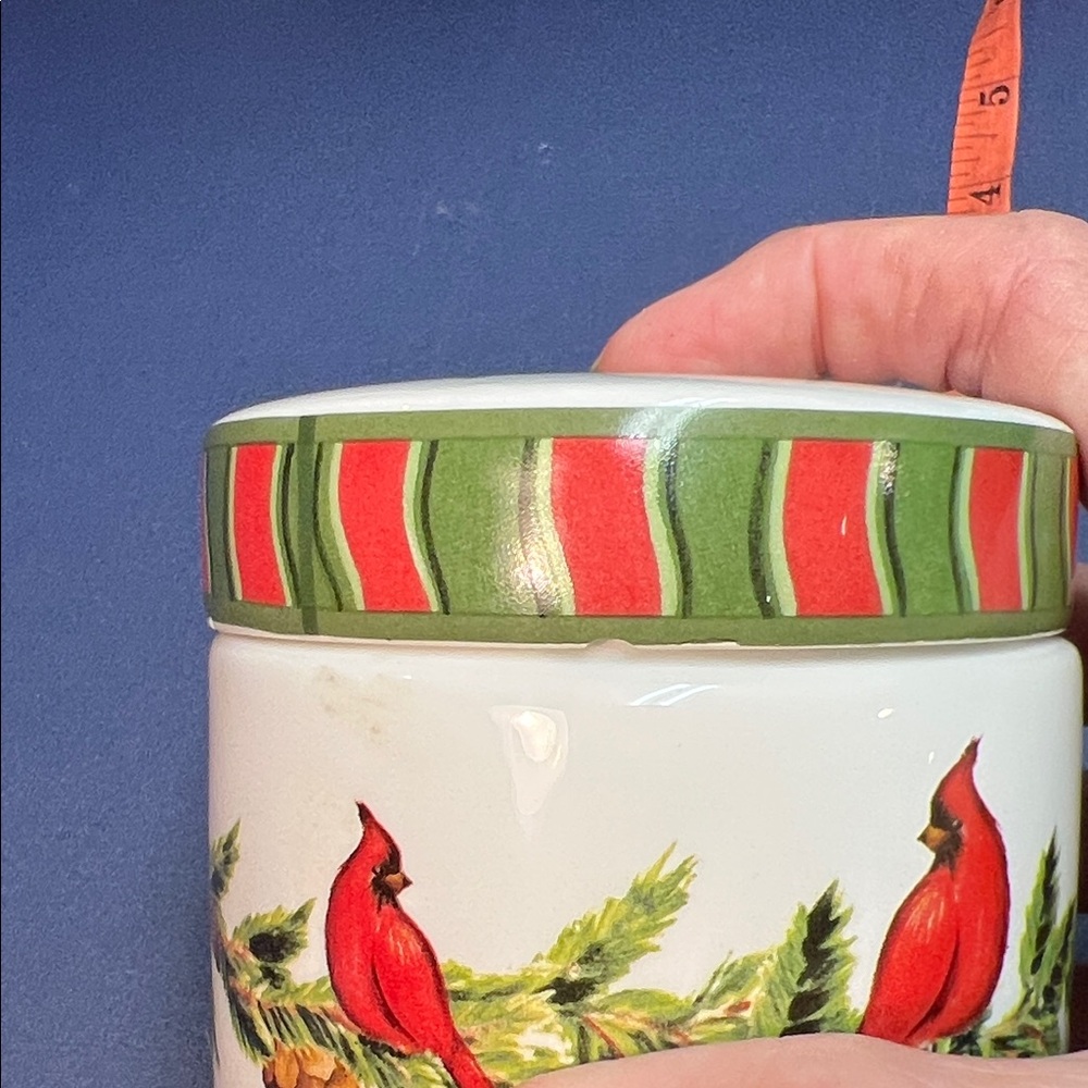 Cardinal Design Ceramic Jar - Picture 8 of 9